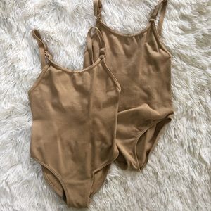 Bundle of 2 Nude Dance Camisole Leotards